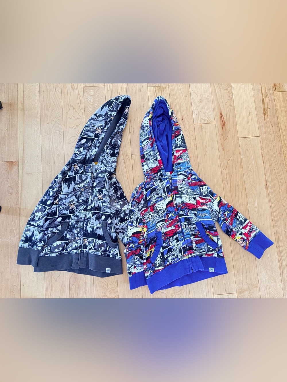 GAP Kids DV Comic Zip-Up Hoodie (Blue & Black)